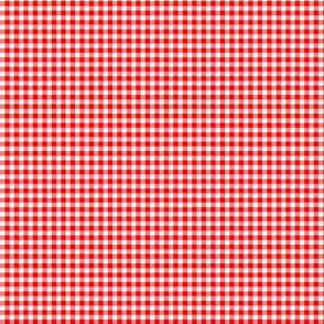 gingham red
