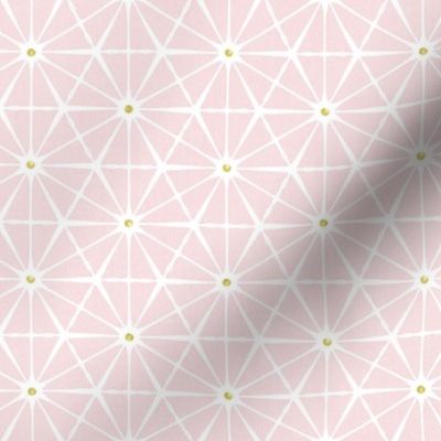 Luminous - Blush Pink Hex Code  F5D9DD andFaux Gold Geometric - Regular Scale