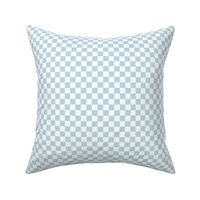 Checker Pattern - Pastel Blue and White