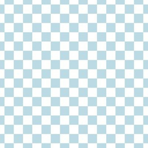 Checker Pattern - Pastel Blue and White