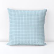 Grid Pattern - Pastel Blue and White