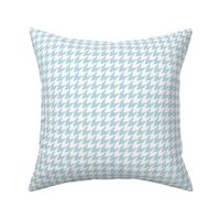 Houndstooth Pattern - Pastel Blue and White
