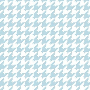 Houndstooth Pattern - Pastel Blue and White