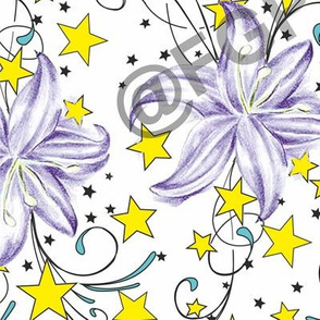Stars and flowers