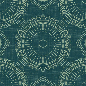 Amulette 2- teal green