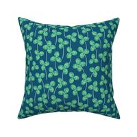 Find a four leaf clover dark teal large scale by Pippa Shaw