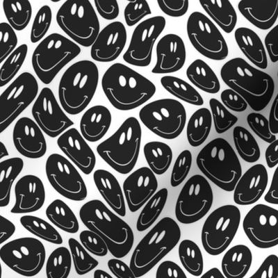 Trippy Smiley Face Fabric 90s Retro Spoonflower