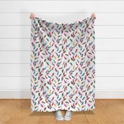 Magical and mystical feathers Multicolored Medium