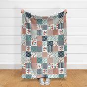 Born to Howl Cheater Quilt - Rotated 90