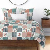 Born to Howl Cheater Quilt - Rotated 90