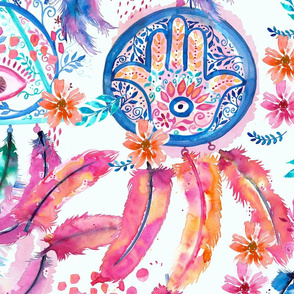 Watercolor  dream catcher