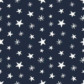 safari baby nursery - stars dark blue