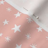 safari baby nursery - stars pastel pink