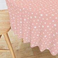 safari baby nursery - stars pastel pink