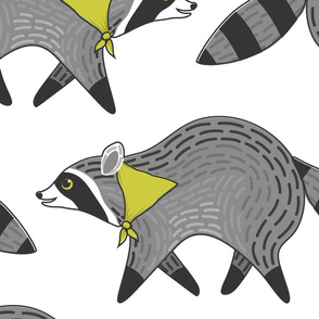 Racoon Rumpus // YELLOW // JUMBO