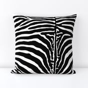 zebra hide black and white