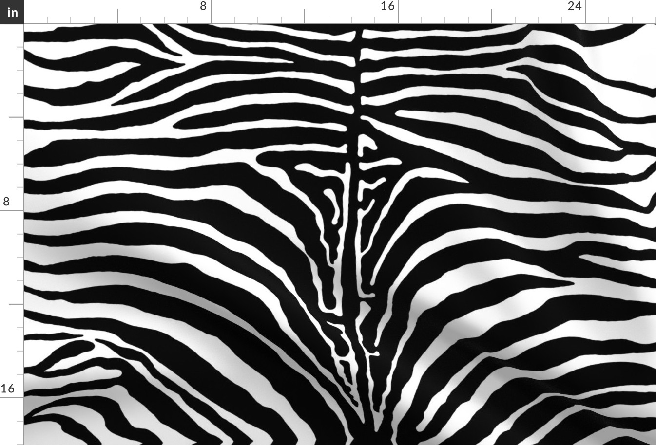 zebra hide black and white