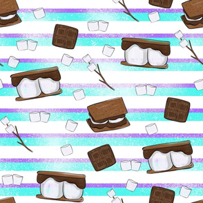 S'more fabric-4-stripe