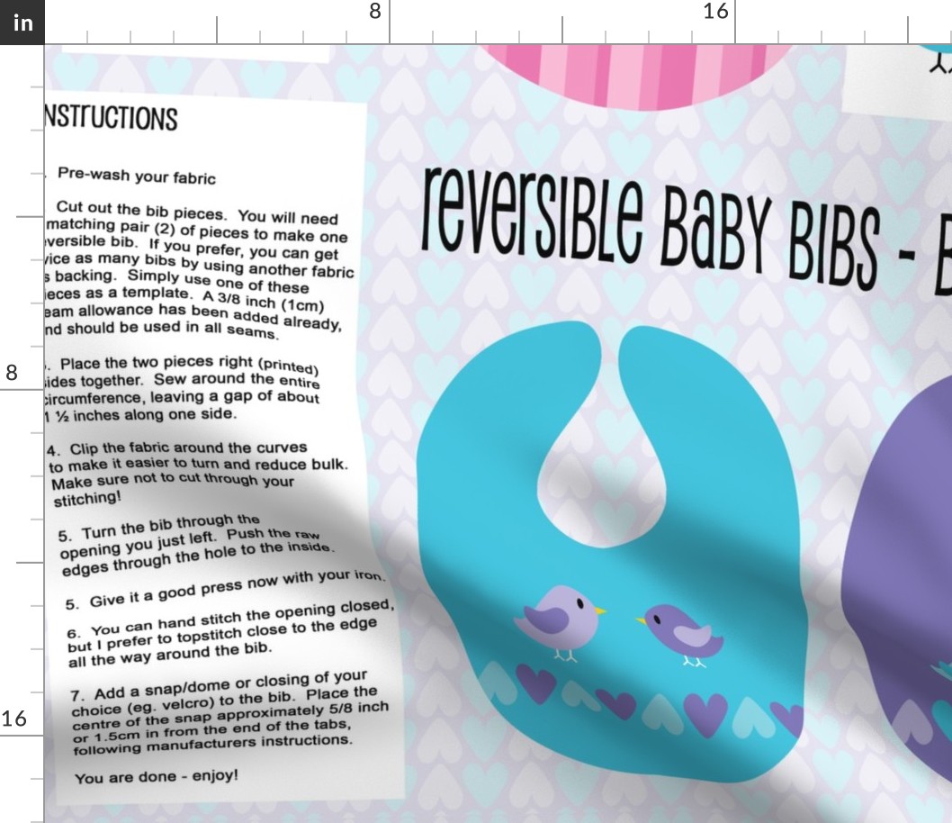 Reversible Bibs - Baby Girl