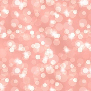 Sparkly Bokeh Pattern - Light Coral Color