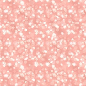 Small Sparkly Bokeh Pattern - Light Coral Color