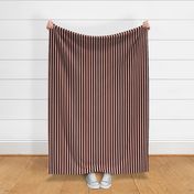 Light Coral Awning Stripe Pattern Vertical in Black