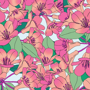 textile-vireya saxon-pink-off white spoonflower