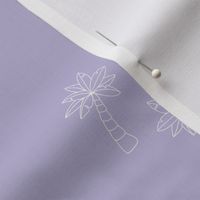 The minimalist beach palm trees tropical boho design neutral nursery and swimwear lilac purple 