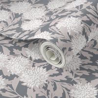 Asian chrysantheme gray white