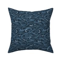 Asian waves dark blue