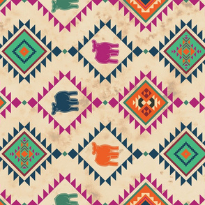 aztec cattle brights - rotated