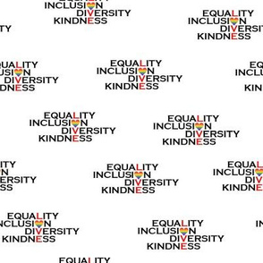Equality-Rainbow hearts-White backgrnd