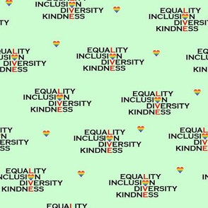 Equality-Rainbow hearts-Green V2