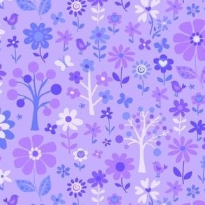 7 Flower Garden purple