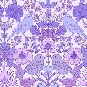 31 Nouveaux Birds pale purple