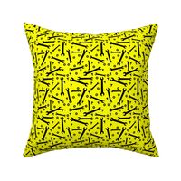 Black Wrench Pattern Yellow