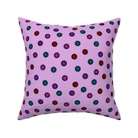 mad balloon dots on lavender