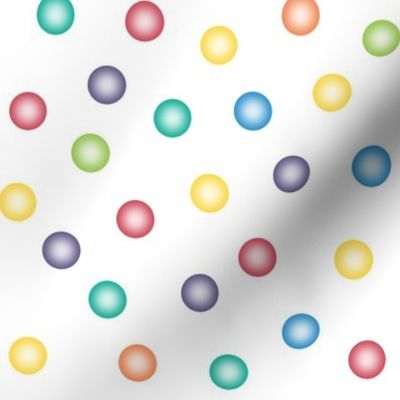 balloon dots - crayon rainbow