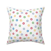 balloon dots - Christmascolors on white