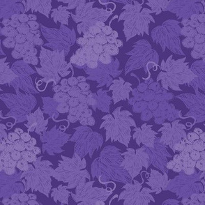 Grapes bag purple pattern