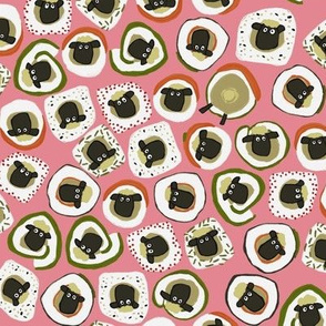 sheep sushi pink