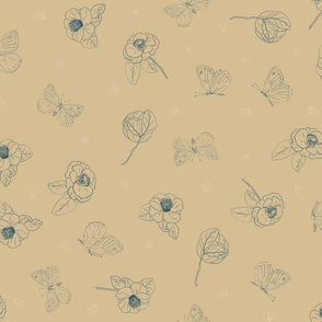 Camellia Sketches beige