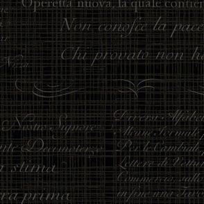 Vintage Italian Scripts in black