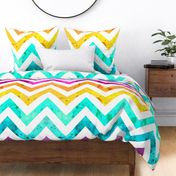 largest watercolor chevron rainbow