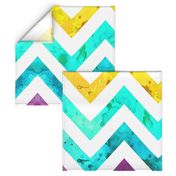 largest watercolor chevron rainbow