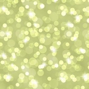 Sparkly Bokeh Pattern - Pear Green Color