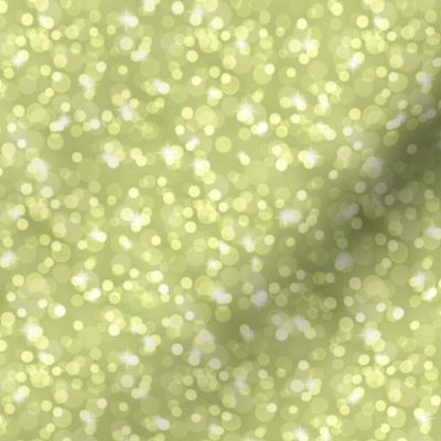 Small Sparkly Bokeh Pattern - Pear Green Color