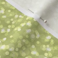 Small Sparkly Bokeh Pattern - Pear Green Color