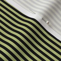 Small Pear Green Bengal Stripe Pattern Vertical in Black
