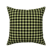 Gingham Pattern - Pear Green and Black